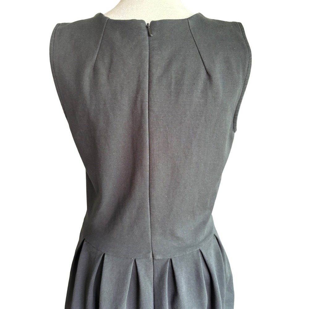 Hanna Anderson Dress Size 8 Fit and Flare Black Stretch heavy - Picture 7 of 9